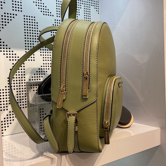 Michael Kors Jaycee Medium Logo Backpack 
Light Sage - Picture 5 of 16